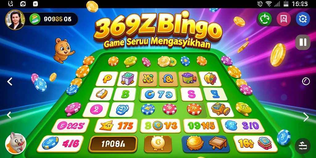 Gameplay seru Bingo di 369ZK yang menarik dan interaktif.
