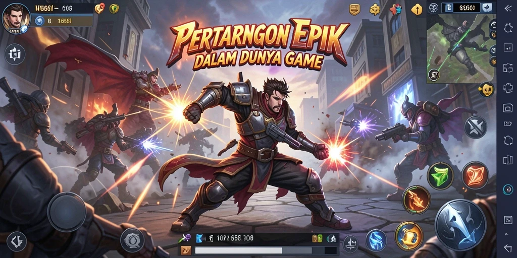 Tangkapan layar gameplay 666I dengan aksi pertarungan yang intens.