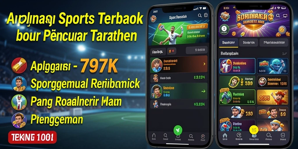 Tampilan screenshot 797K yang menunjukkan fitur taruhan olahraga.