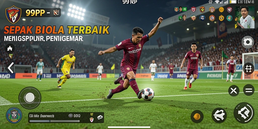 Pengalaman gameplay sepak bola yang mendebarkan dan realistis.