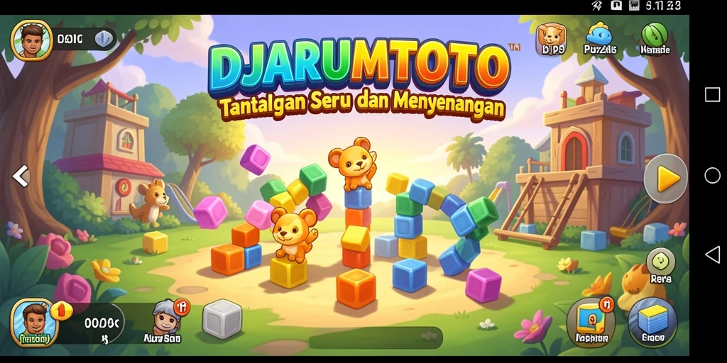 Tampilan gameplay DJARUMTOTO menampilkan berbagai tantangan Puzzle yang menarik.