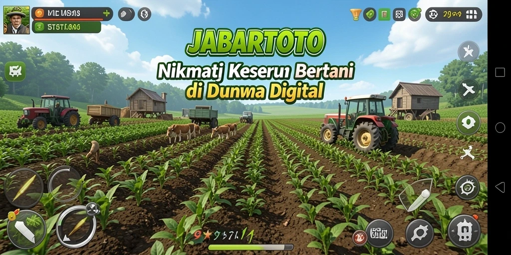 Tampilan gameplay JABARTOTO yang menyenangkan saat mengelola kebun.