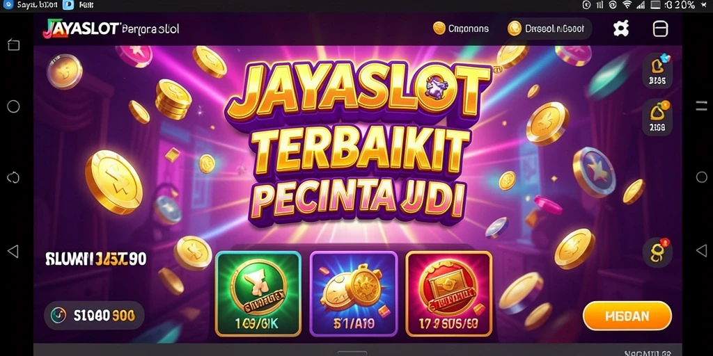 Tampilan gameplay JAYASLOT yang menarik dan penuh warna.