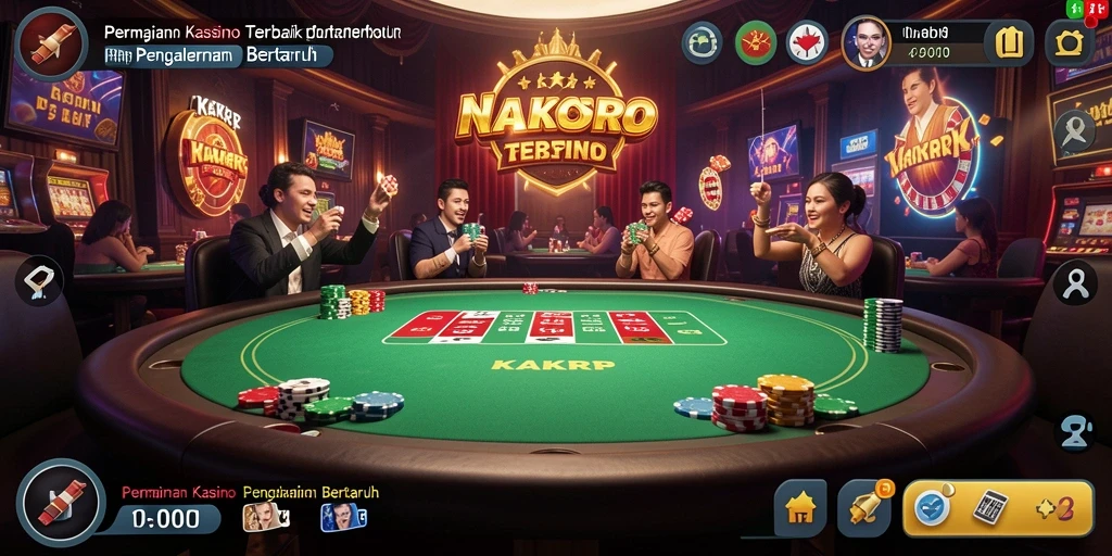 Tampilan gameplay KAKRP yang mengasyikkan saat bermain Kasino.
