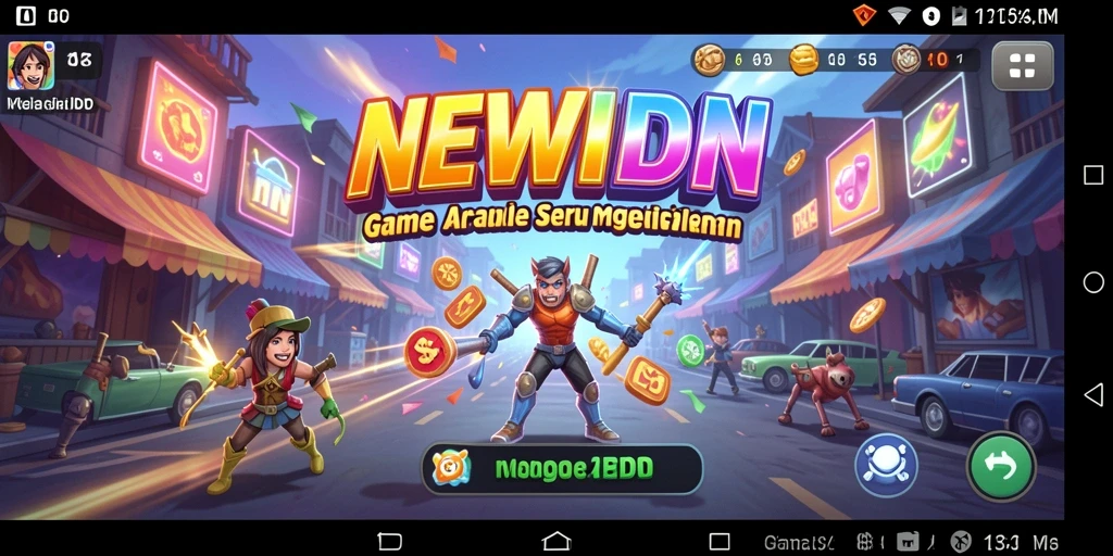 Tampilan gameplay NEWIDN yang menarik dan mendebarkan.