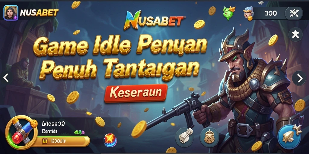 Screenshot gameplay NUSABET menampilkan aksi menarik dalam game Idle.