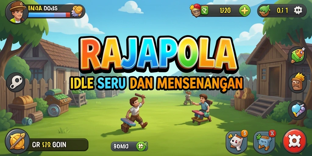 Tampilan gameplay RAJAPOLA yang menarik dan penuh warna.