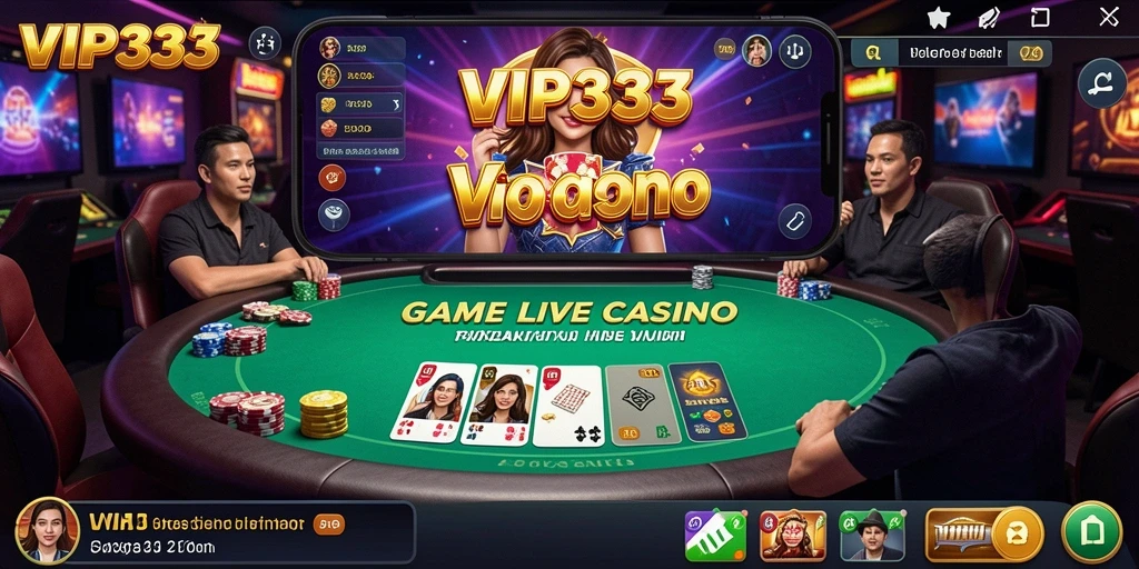 Tampilan gameplay Live Casino yang mendebarkan dan interaktif.