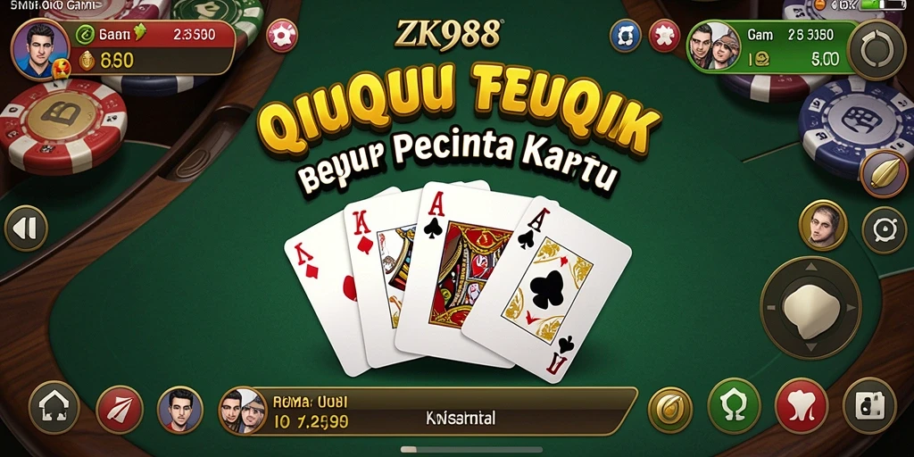 Tampilan menarik dari gameplay QiuQiu di ZK988.